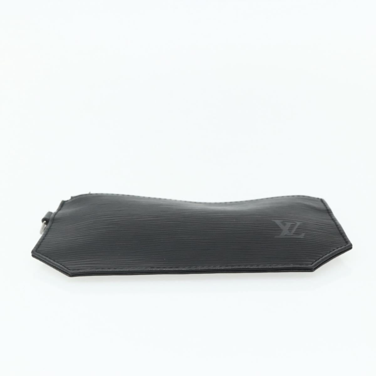 LOUIS VUITTON Epi Sherwood Sac Depaul Pouch 2 Set Black LV Auth ka4153
