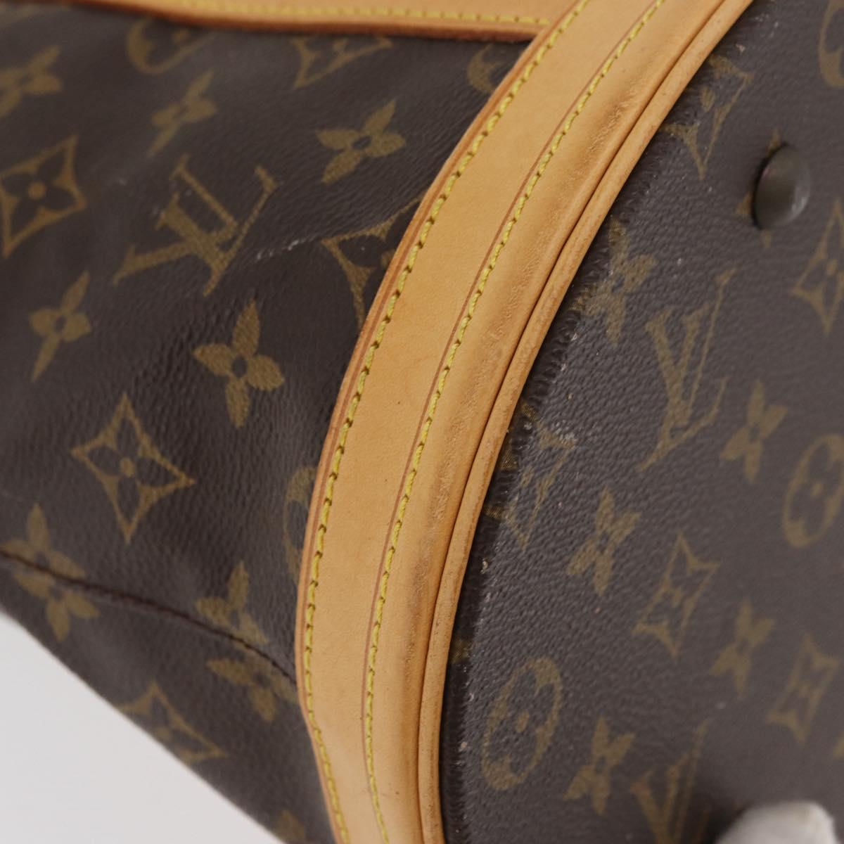 LOUIS VUITTON Monogram Bucket GM Shoulder Bag M42236 LV Auth ka4155