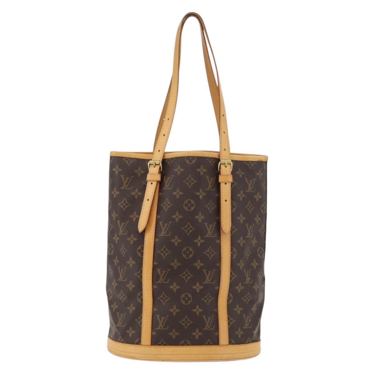LOUIS VUITTON Monogram Bucket GM Shoulder Bag M42236 LV Auth ka4155