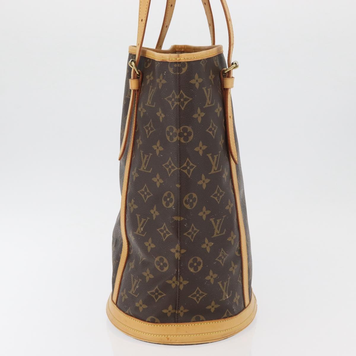 LOUIS VUITTON Monogram Bucket GM Shoulder Bag M42236 LV Auth ka4155
