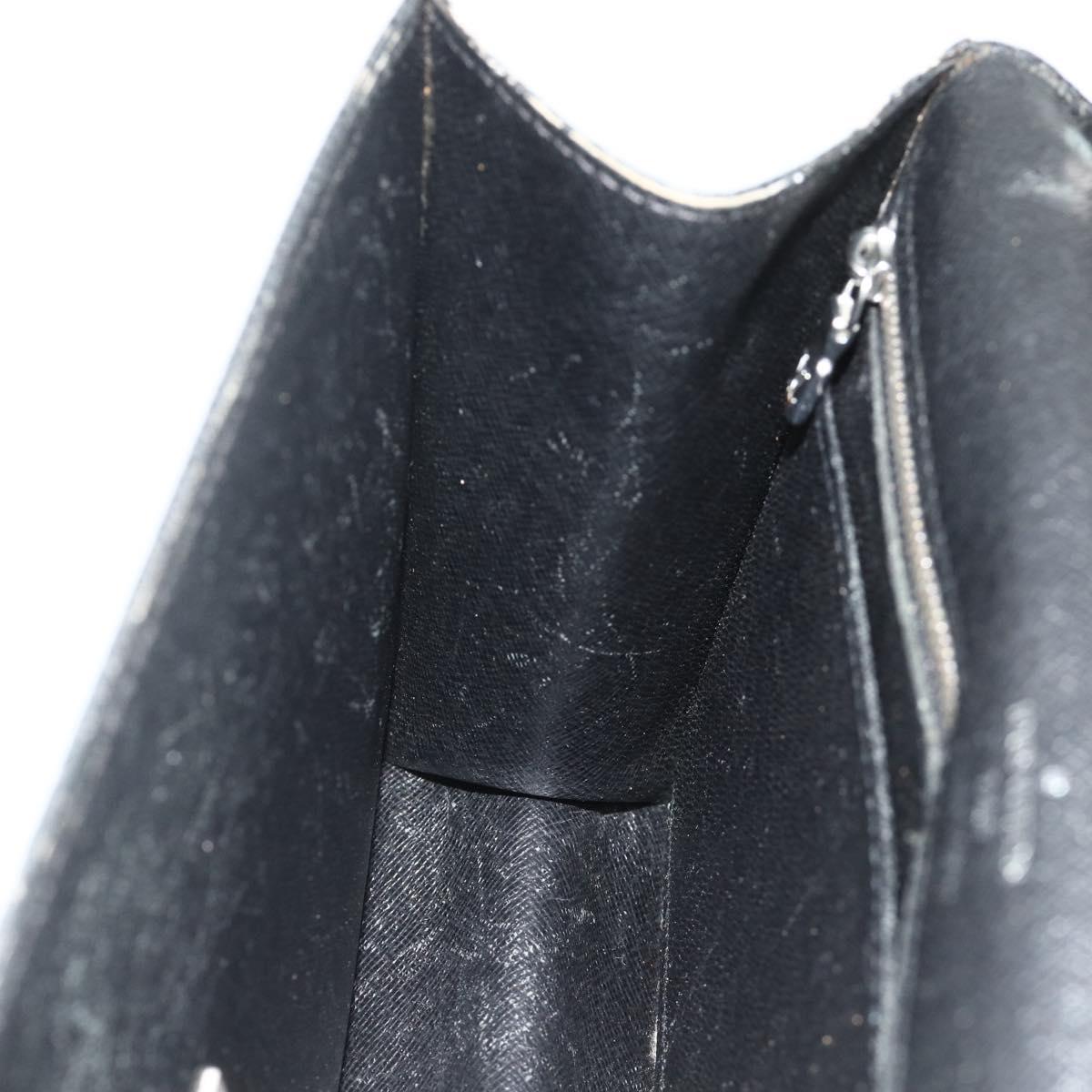 LOUIS VUITTON Taiga Selenga Clutch Bag Ardoise M30782 LV Auth ka4166