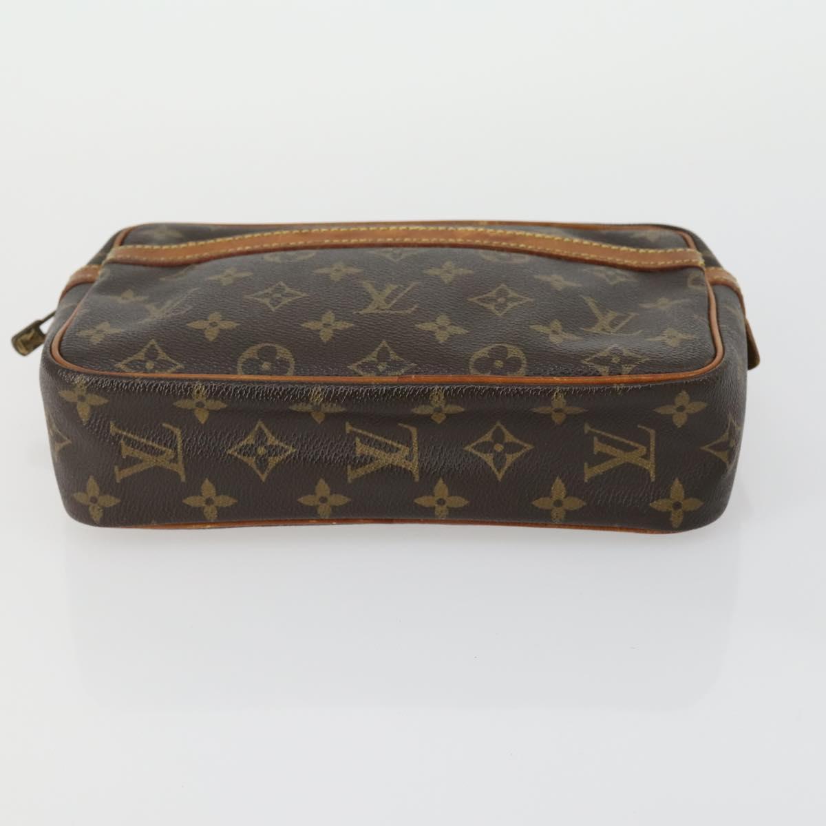 LOUIS VUITTON Monogram Clutch Bag 2 Set LV Auth ka418