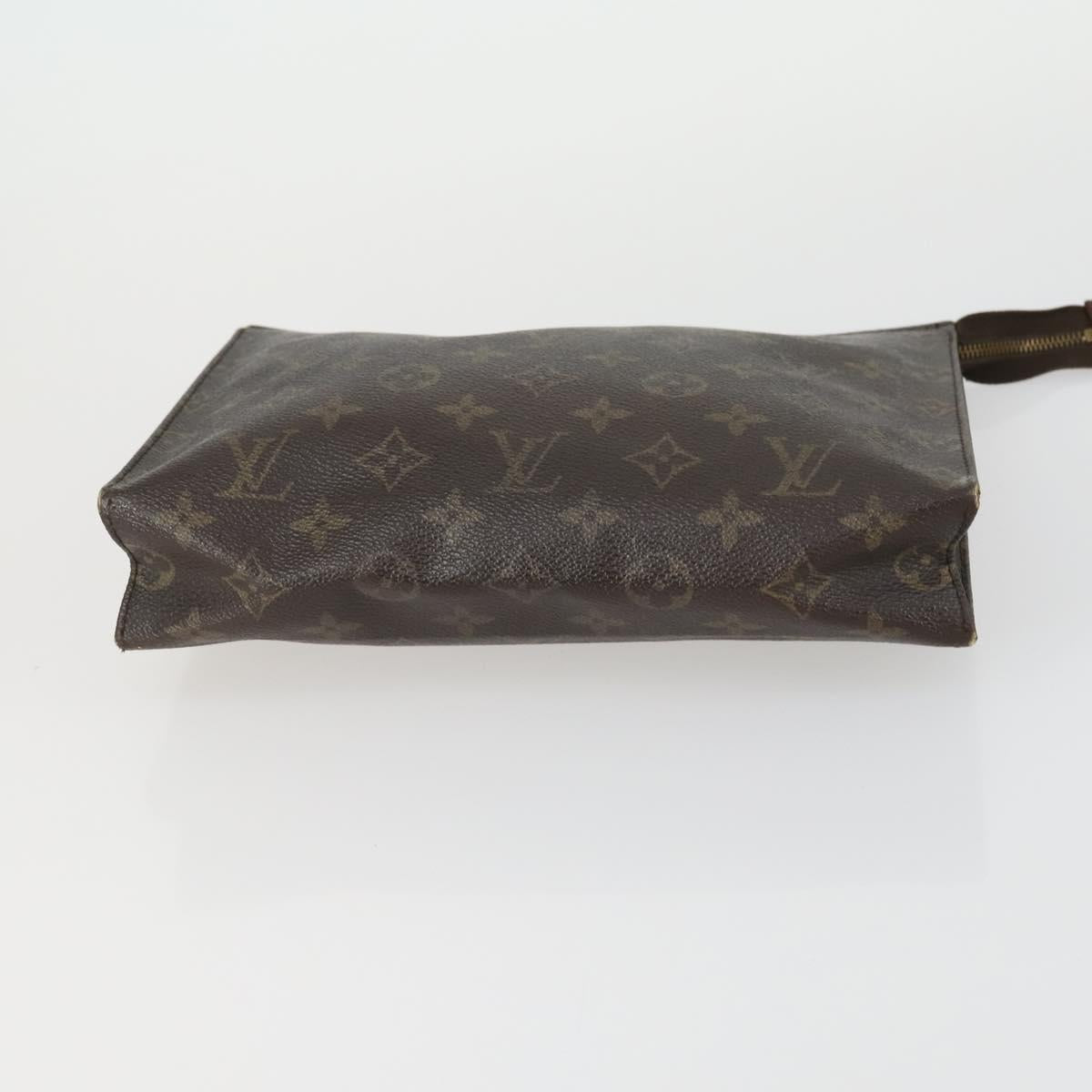 LOUIS VUITTON Monogram Clutch Bag 2 Set LV Auth ka418