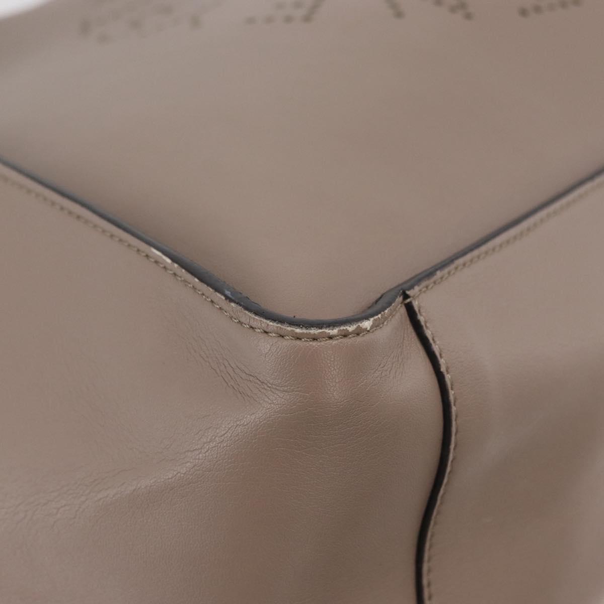 Stella MacCartney Shoulder Bag Leather Beige Auth ka4182