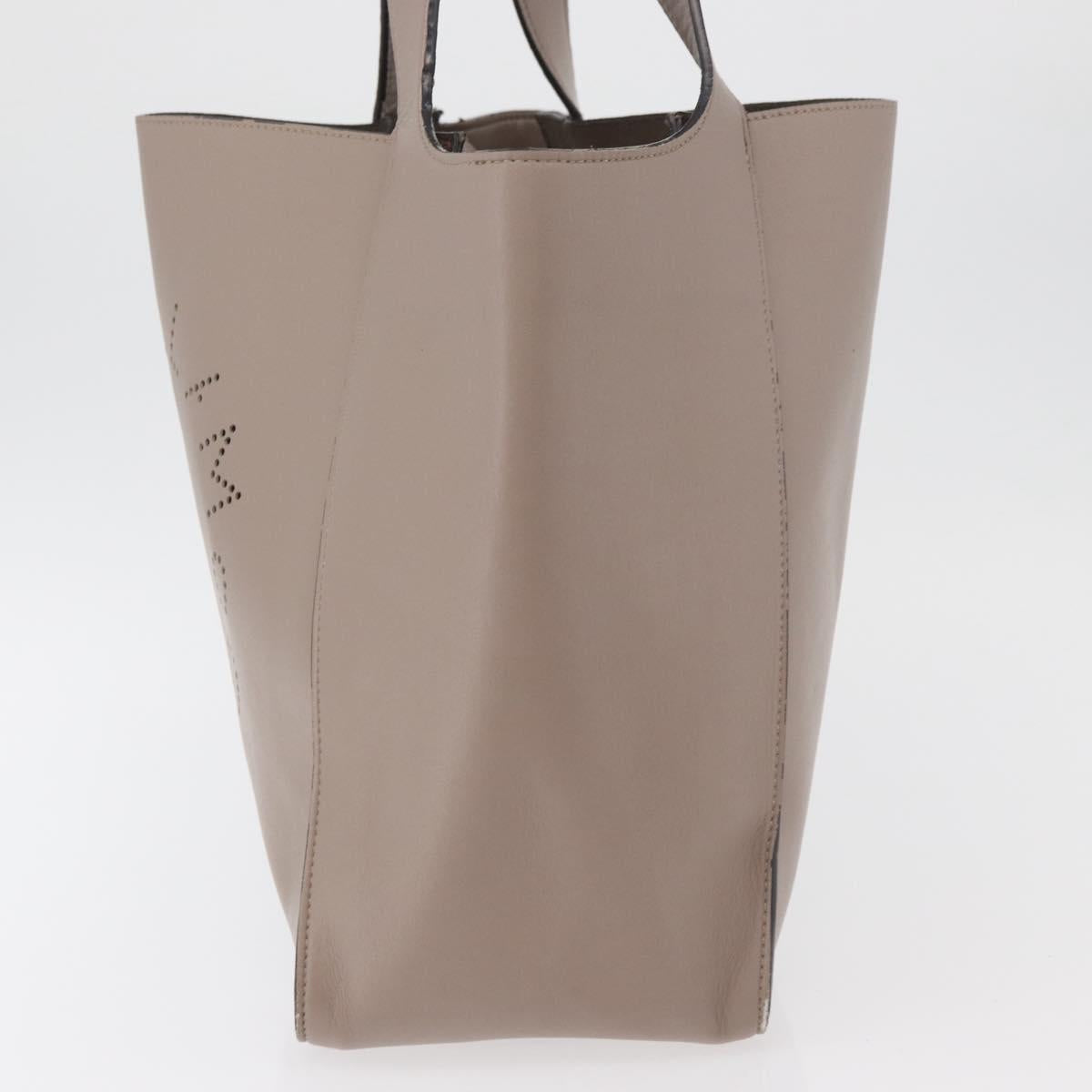 Stella MacCartney Shoulder Bag Leather Beige Auth ka4182