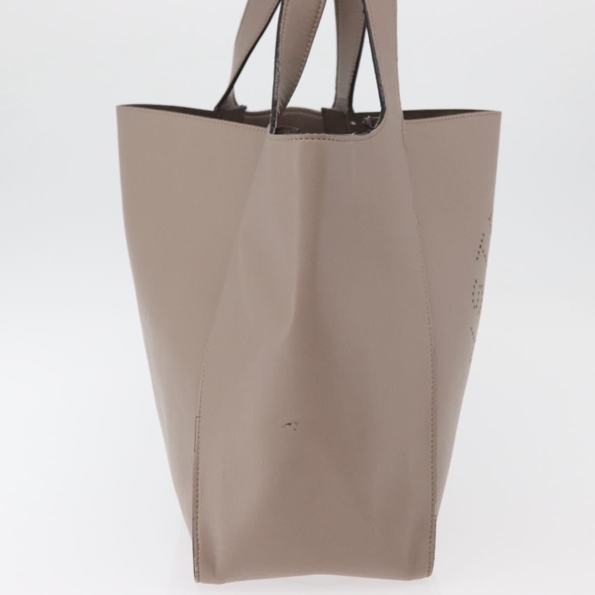 Stella MacCartney Shoulder Bag Leather Beige Auth ka4182