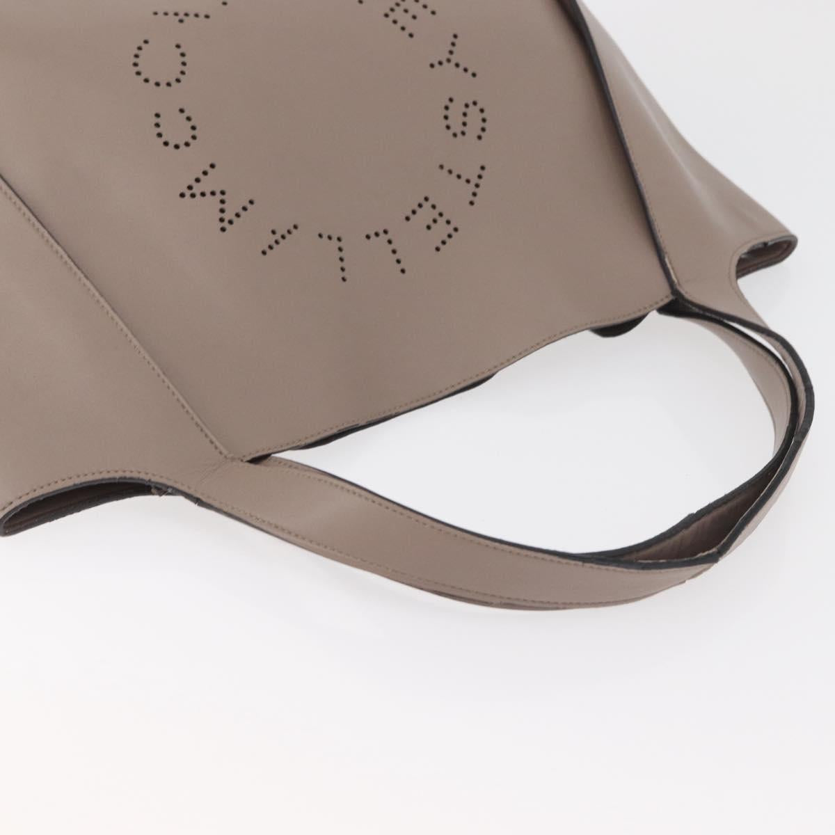 Stella MacCartney Shoulder Bag Leather Beige Auth ka4182