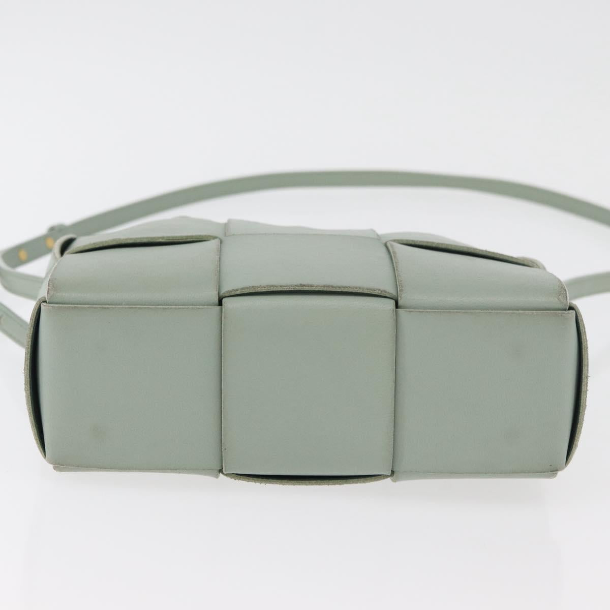 BOTTEGA VENETA MAXI INTRECCIATO Arcomini Bag 2way Pastel Green Auth ka4195A