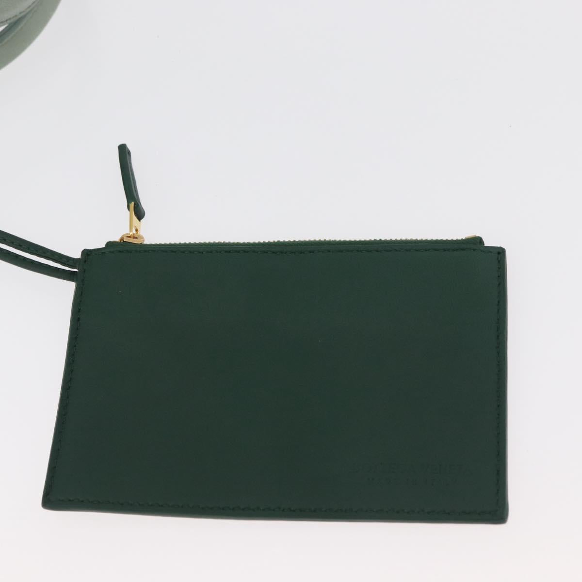 BOTTEGA VENETA MAXI INTRECCIATO Arcomini Bag 2way Pastel Green Auth ka4195A