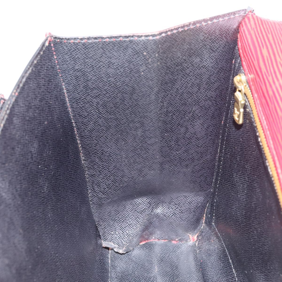 LOUIS VUITTON Epi Monceau 28 Hand Bag Red M40783 LV Auth ka420