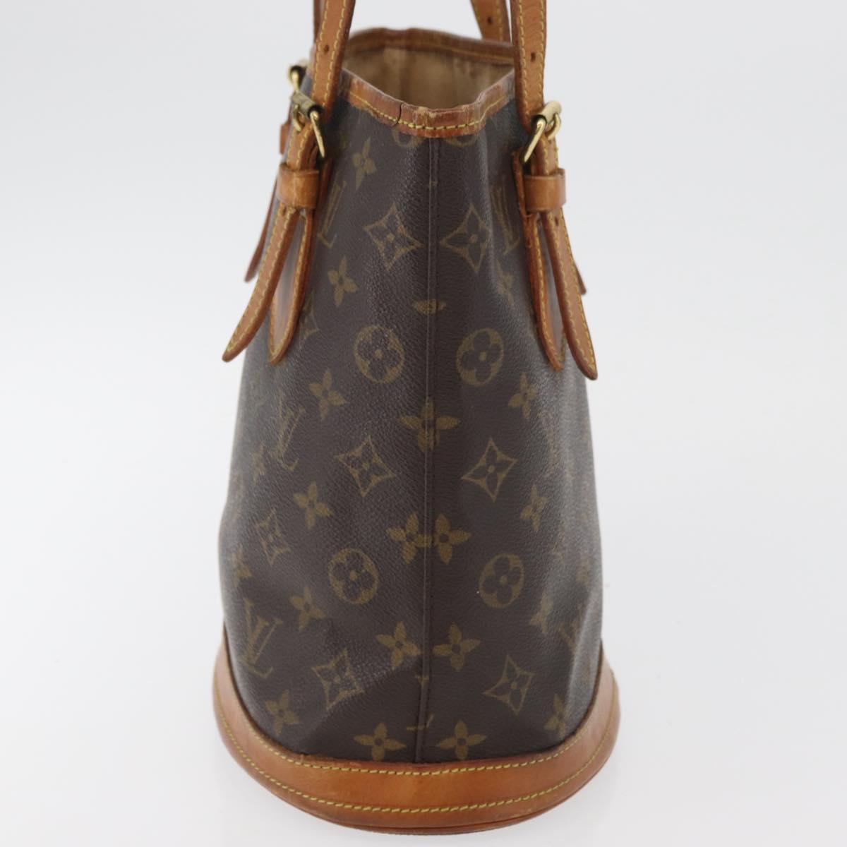 LOUIS VUITTON Monogram Bucket PM Shoulder Bag M42238 LV Auth ka4204
