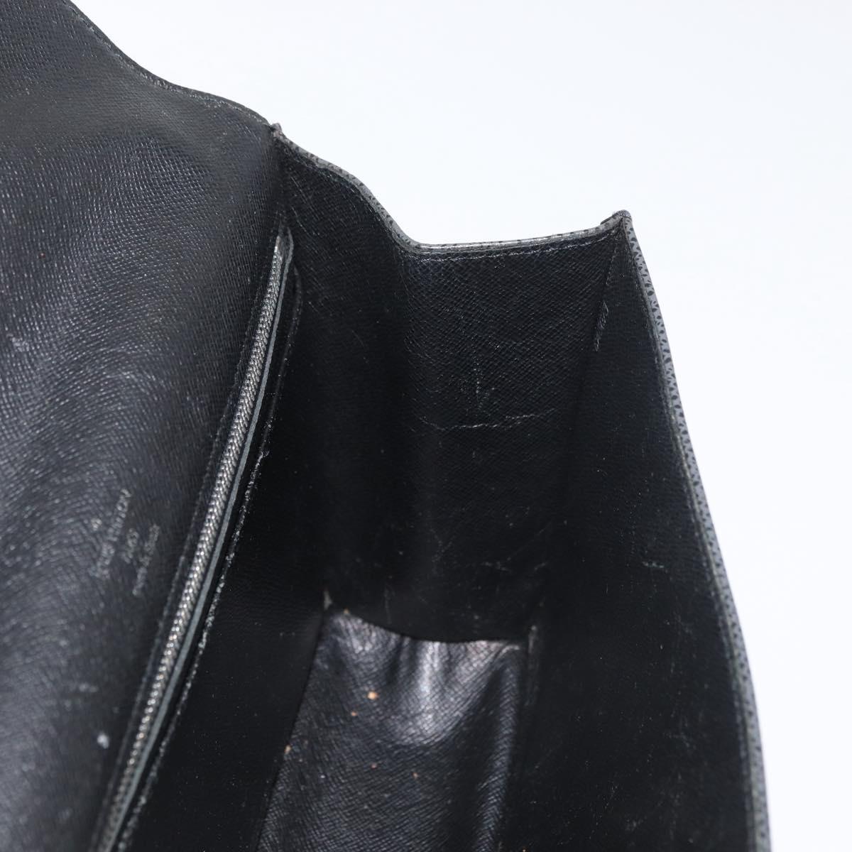 LOUIS VUITTON Taiga Selenga Clutch Bag Ardoise M30782 LV Auth ka4213