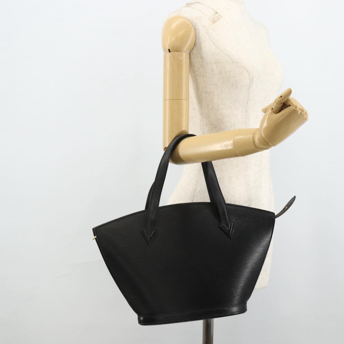 LOUIS VUITTON Epi Saint Jacques Hand Bag Black M52272 LV Auth ka4214