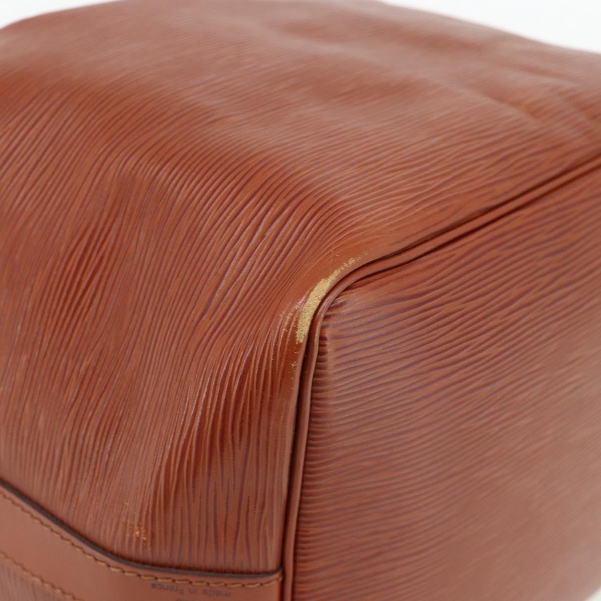 LOUIS VUITTON Epi Petit Noe Shoulder Bag Brown M44103 LV Auth ka4218