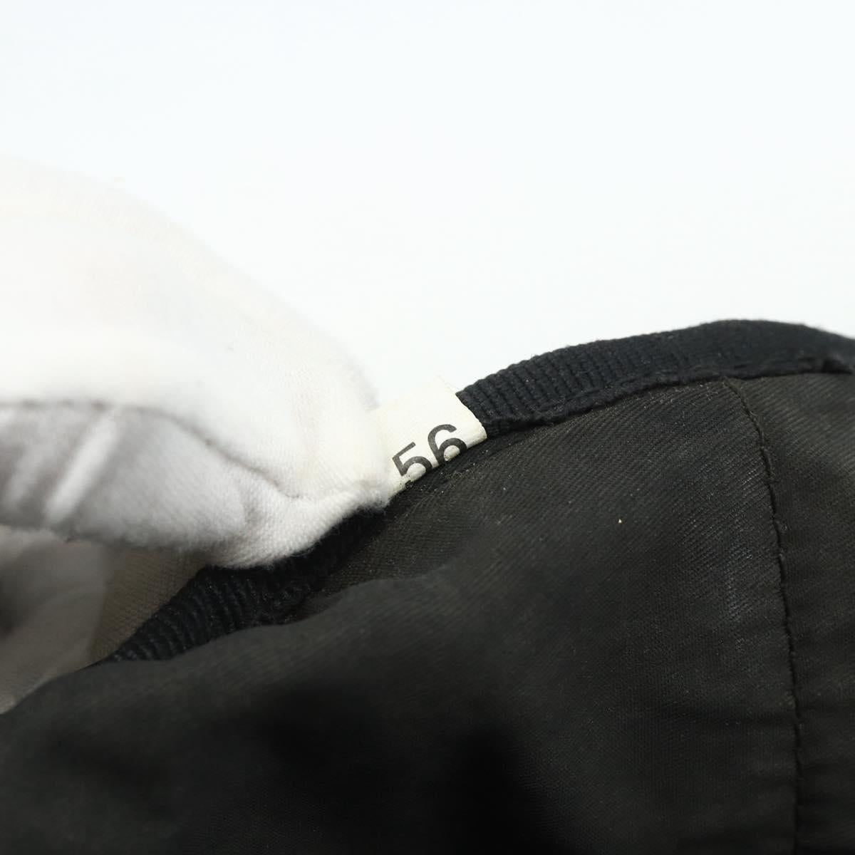 PRADA Boston Bag Nylon Black Silver Auth ka4221A
