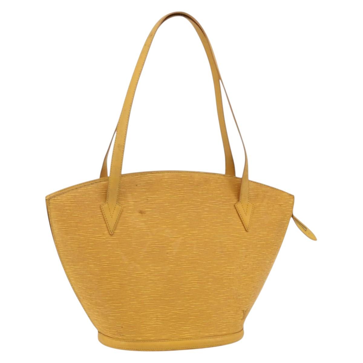 LOUIS VUITTON Epi Saint Jacques Shopping Bag Yellow M52269 LV Auth ka4227
