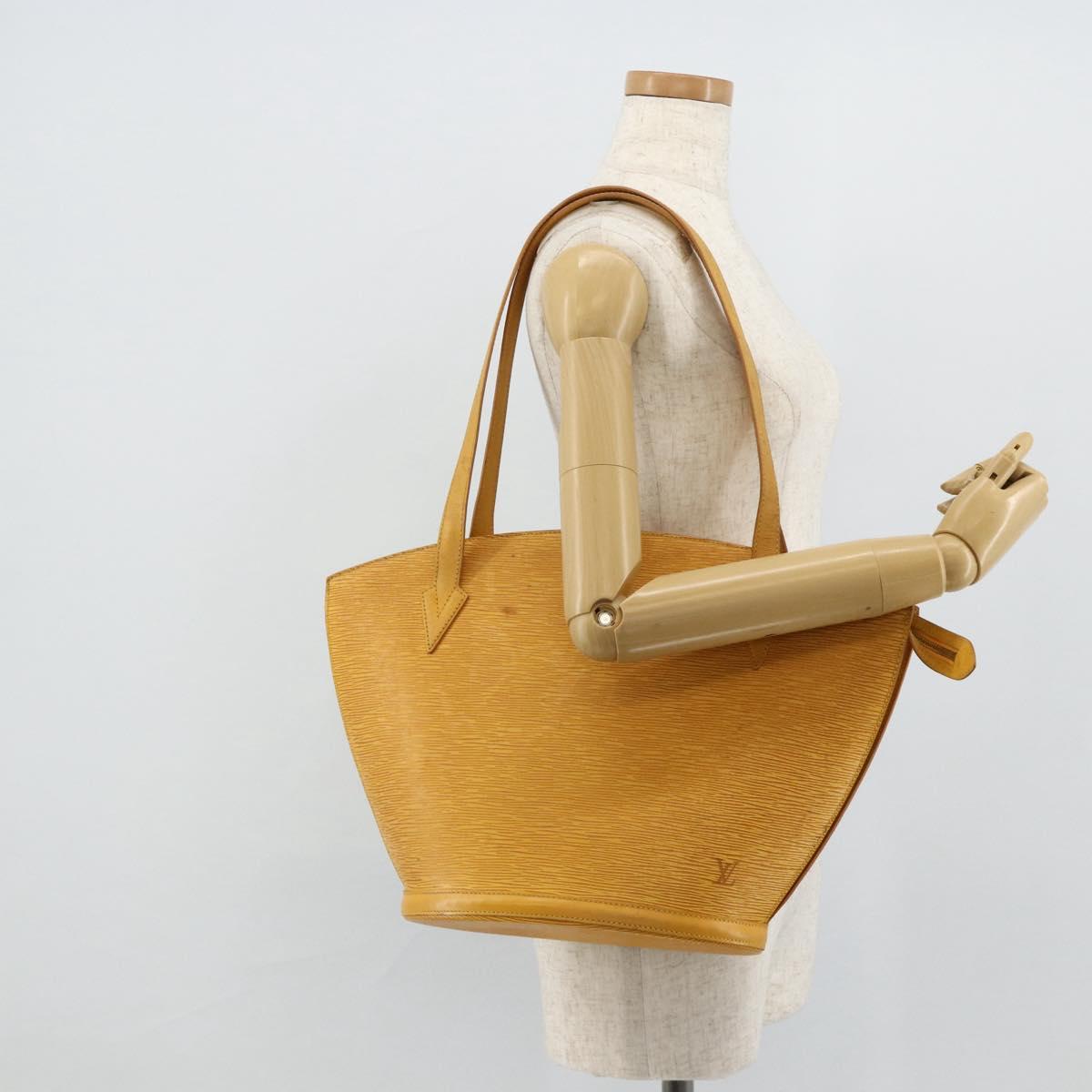 LOUIS VUITTON Epi Saint Jacques Shopping Bag Yellow M52269 LV Auth ka4227