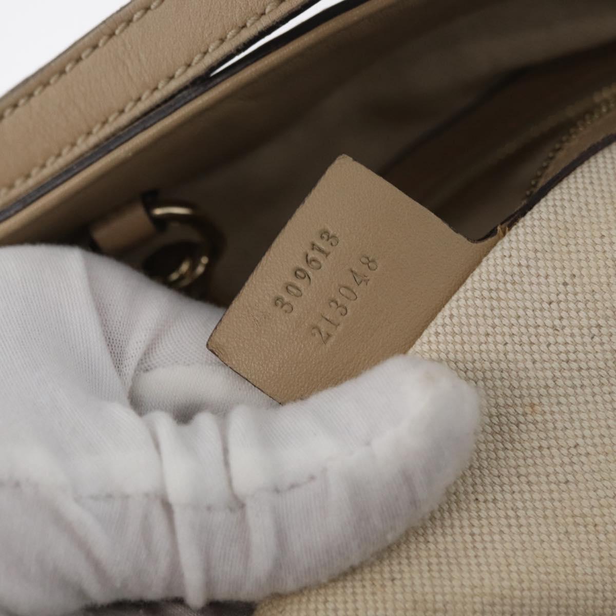 GUCCI GG Supreme Tote Bag PVC Beige Gold 309613 Auth ka4230