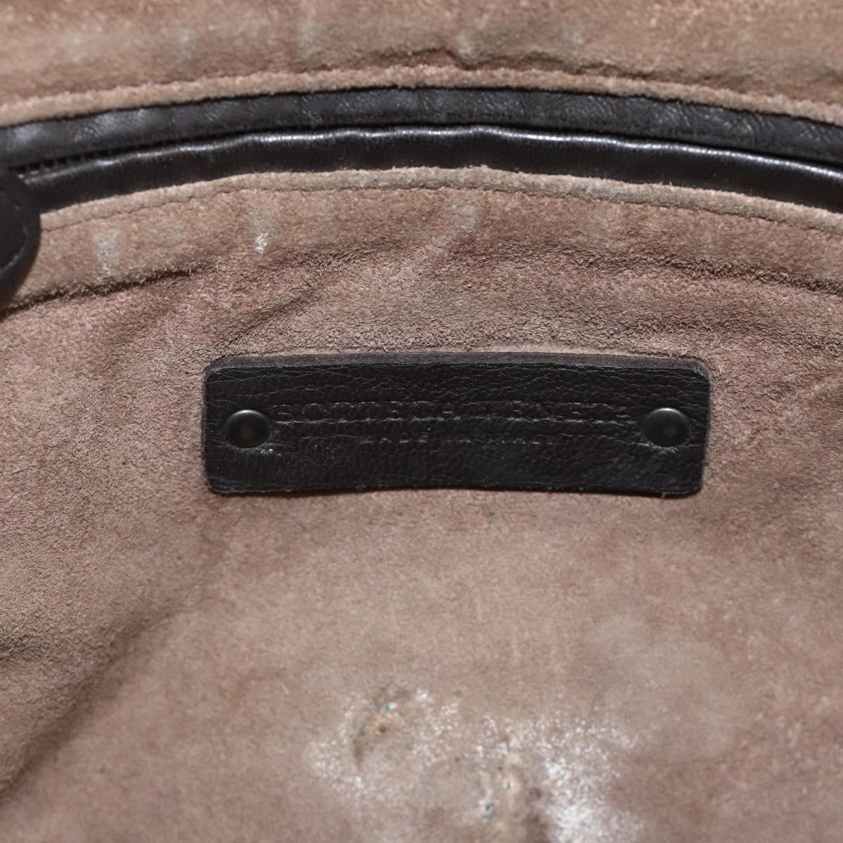 BOTTEGA VENETA INTRECCIATO Shoulder Bag Leather Brown Auth ka4234A