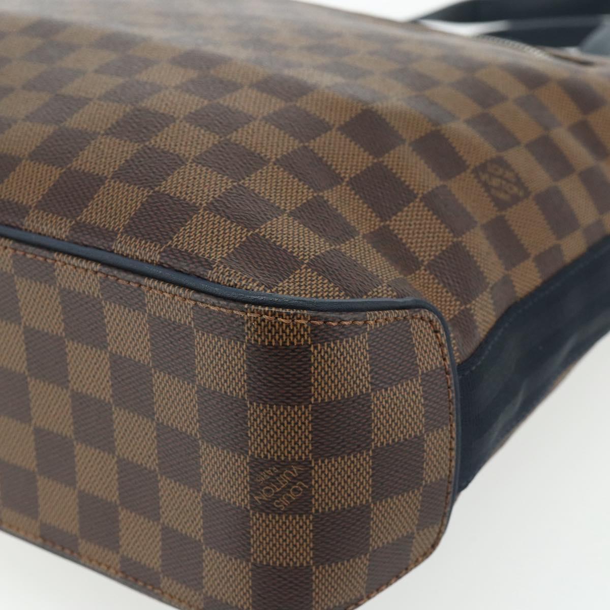 LOUIS VUITTON Damier Ebene Herald Tote Bag N41255 LV Auth ka4237