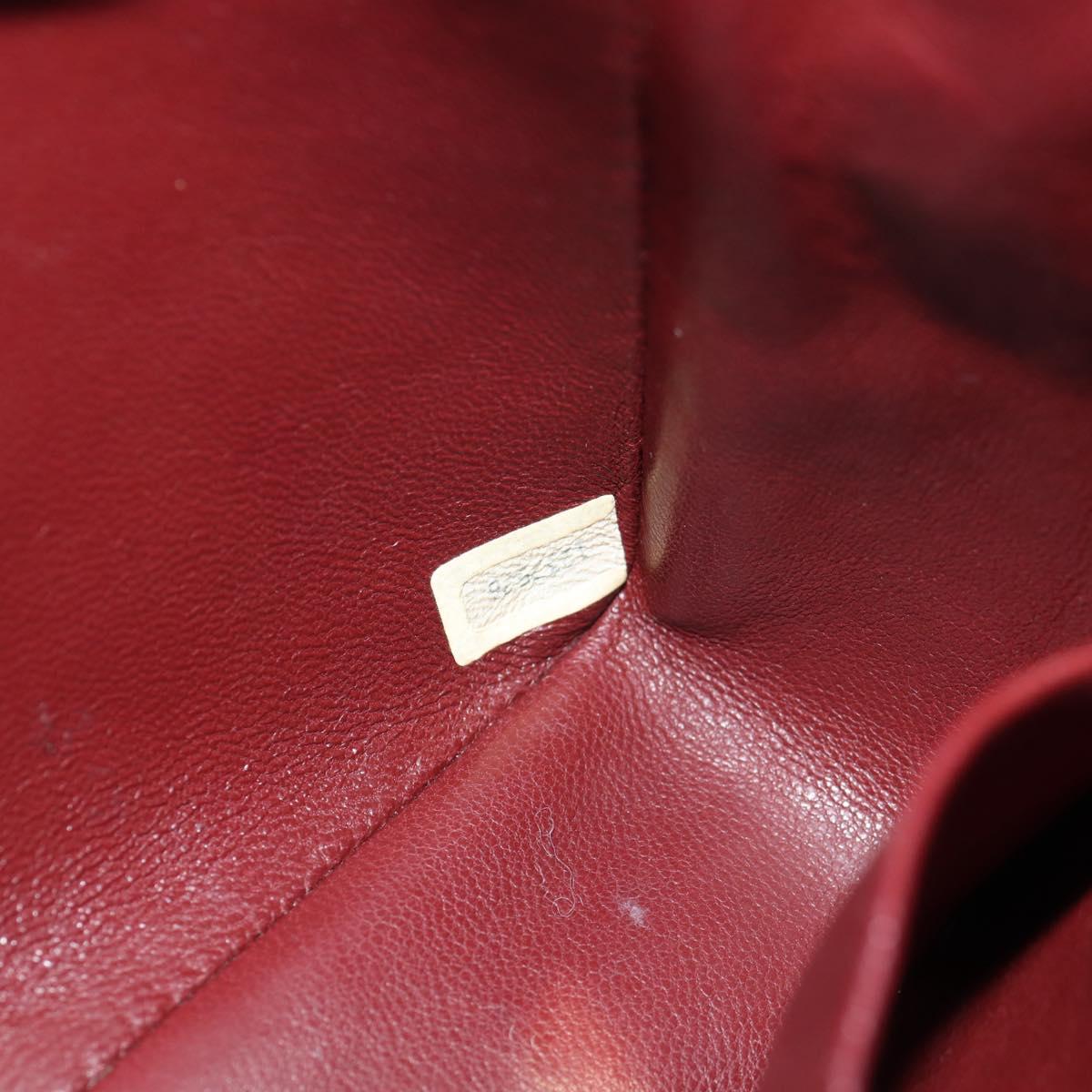 CHANEL Matelasse 20 Chain Shoulder Bag Lamb Skin Black Gold CC Auth ka423V