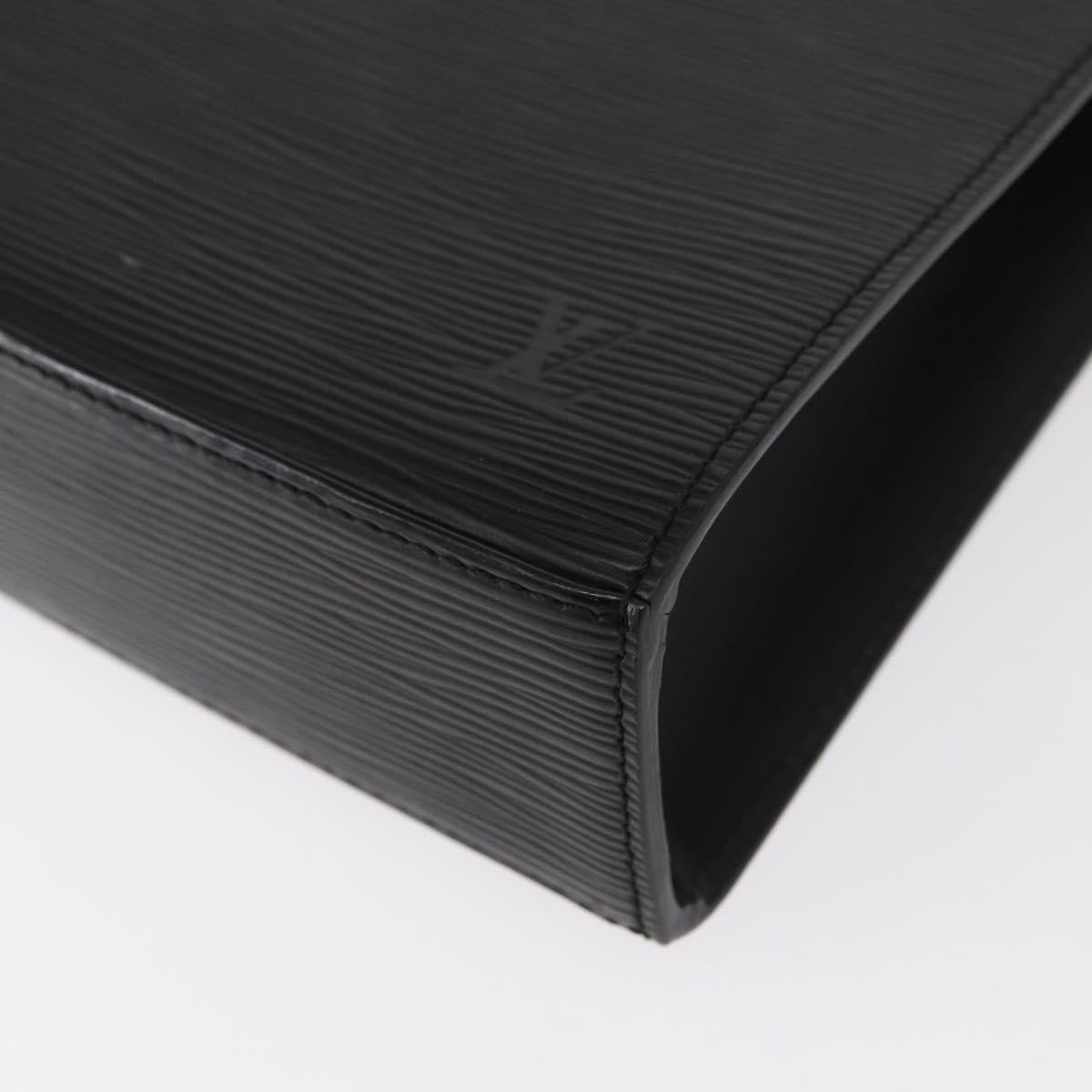 LOUIS VUITTON Epi Malesherbes Hand Bag Black M52372 LV Auth ka424