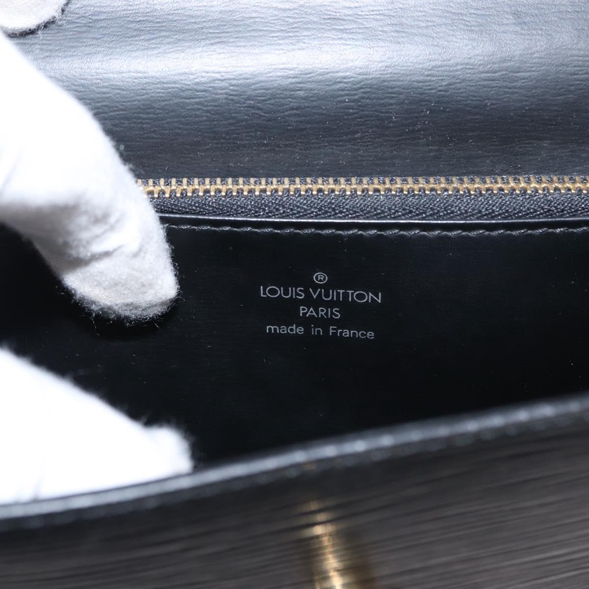 LOUIS VUITTON Epi Malesherbes Hand Bag Black M52372 LV Auth ka424