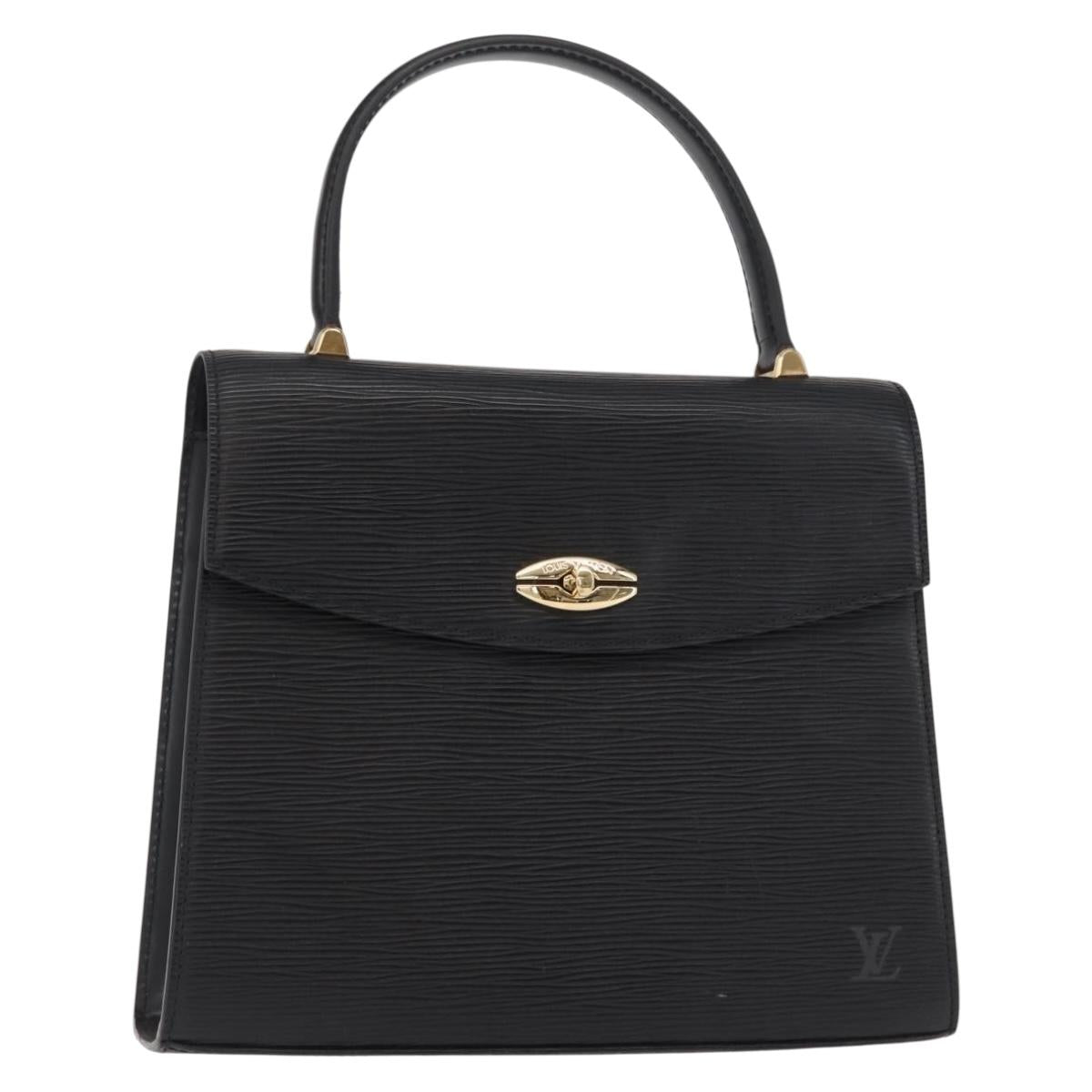 LOUIS VUITTON Epi Malesherbes Hand Bag Black M52372 LV Auth ka424