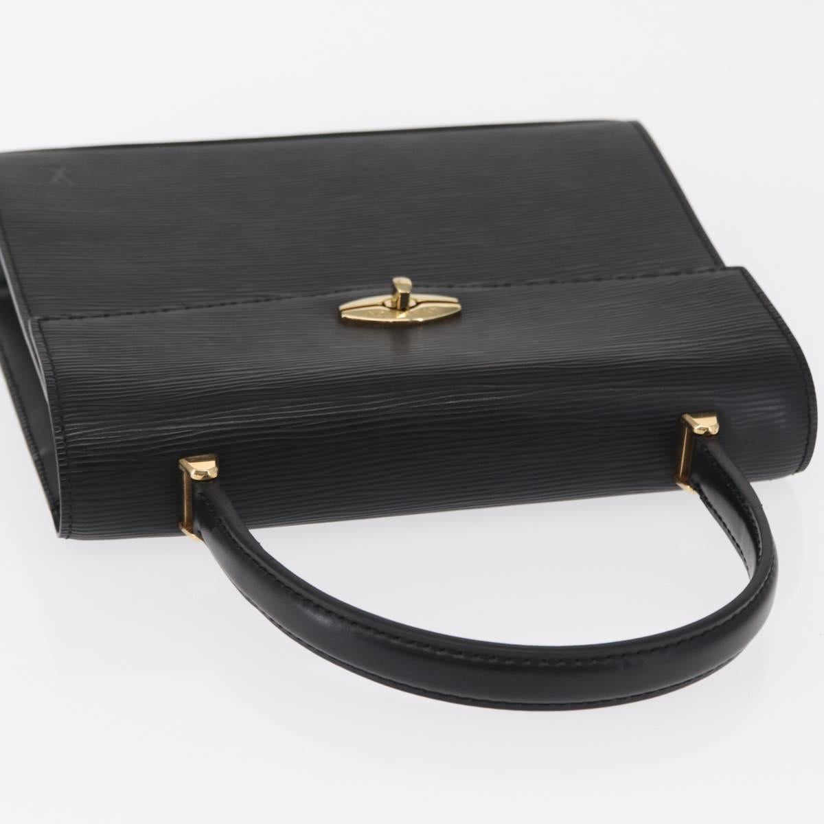 LOUIS VUITTON Epi Malesherbes Hand Bag Black M52372 LV Auth ka424