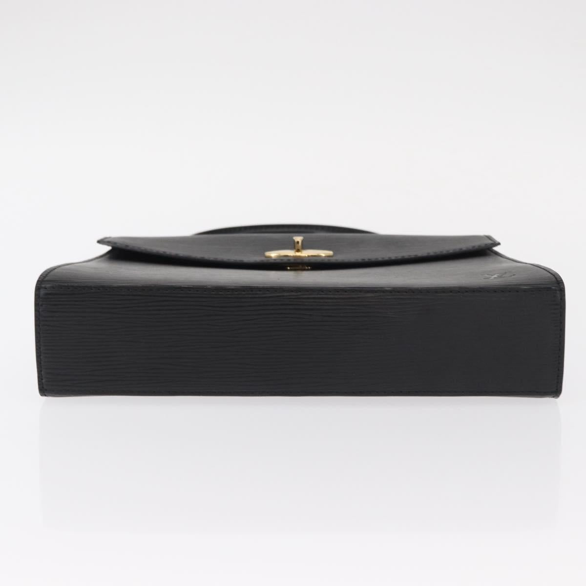 LOUIS VUITTON Epi Malesherbes Hand Bag Black M52372 LV Auth ka424