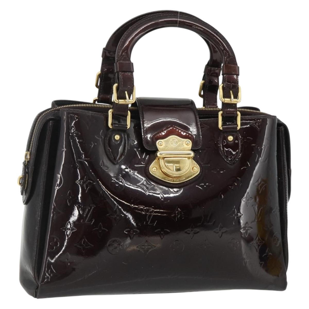 LOUIS VUITTON Monogram Vernis Melrose Avenue Bag Amarante M93757 LV Auth ka4259