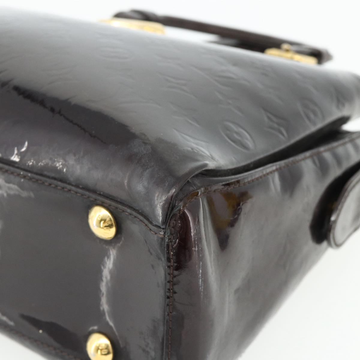 LOUIS VUITTON Monogram Vernis Melrose Avenue Bag Amarante M93757 LV Auth ka4259