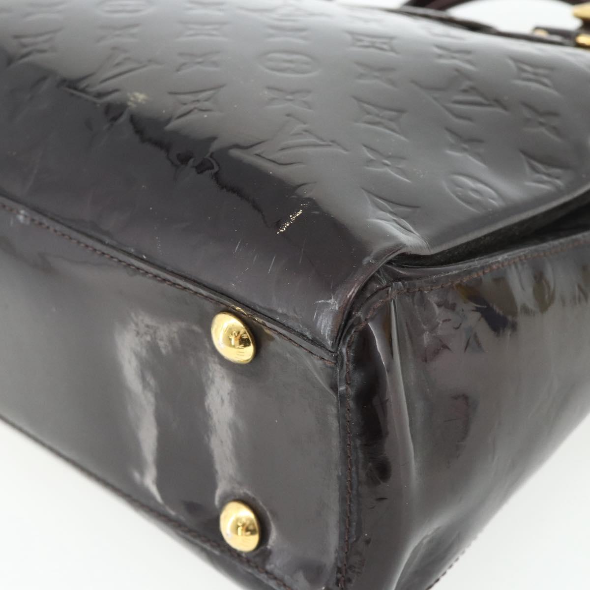 LOUIS VUITTON Monogram Vernis Melrose Avenue Bag Amarante M93757 LV Auth ka4259