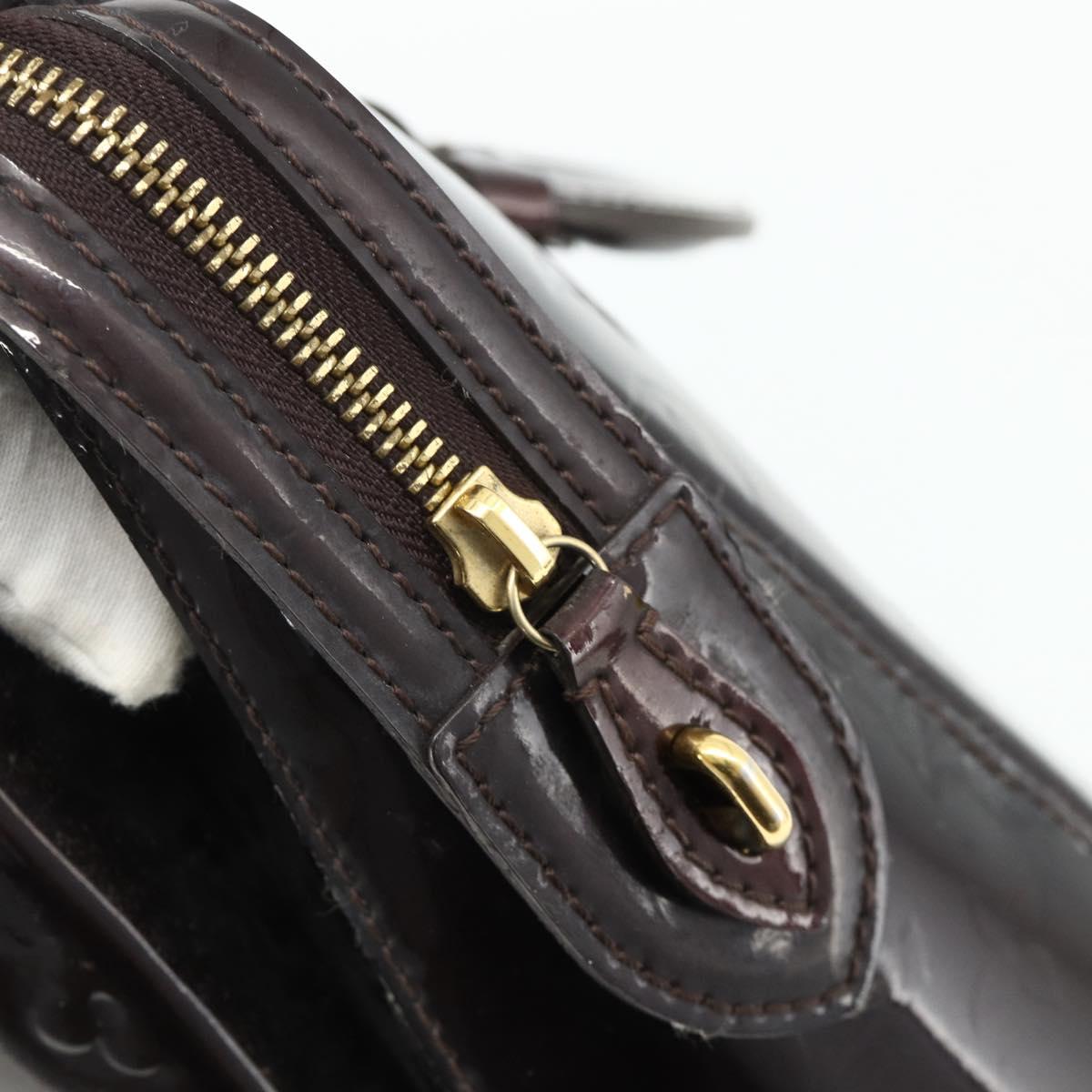 LOUIS VUITTON Monogram Vernis Melrose Avenue Bag Amarante M93757 LV Auth ka4259