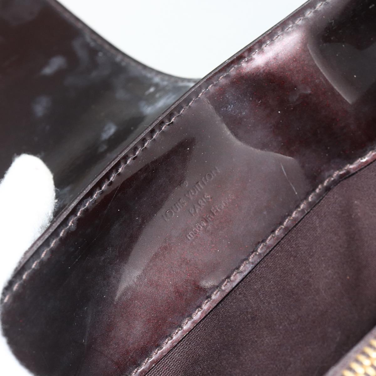 LOUIS VUITTON Monogram Vernis Melrose Avenue Bag Amarante M93757 LV Auth ka4259