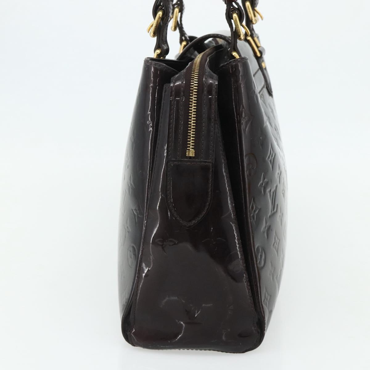 LOUIS VUITTON Monogram Vernis Melrose Avenue Bag Amarante M93757 LV Auth ka4259