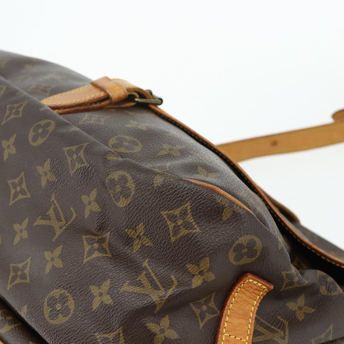 LOUIS VUITTON Monogram Saumur 35 Shoulder Bag M42254 LV Auth ka4266
