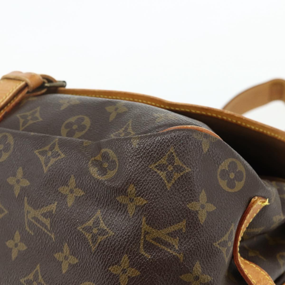 LOUIS VUITTON Monogram Saumur 35 Shoulder Bag M42254 LV Auth ka4266