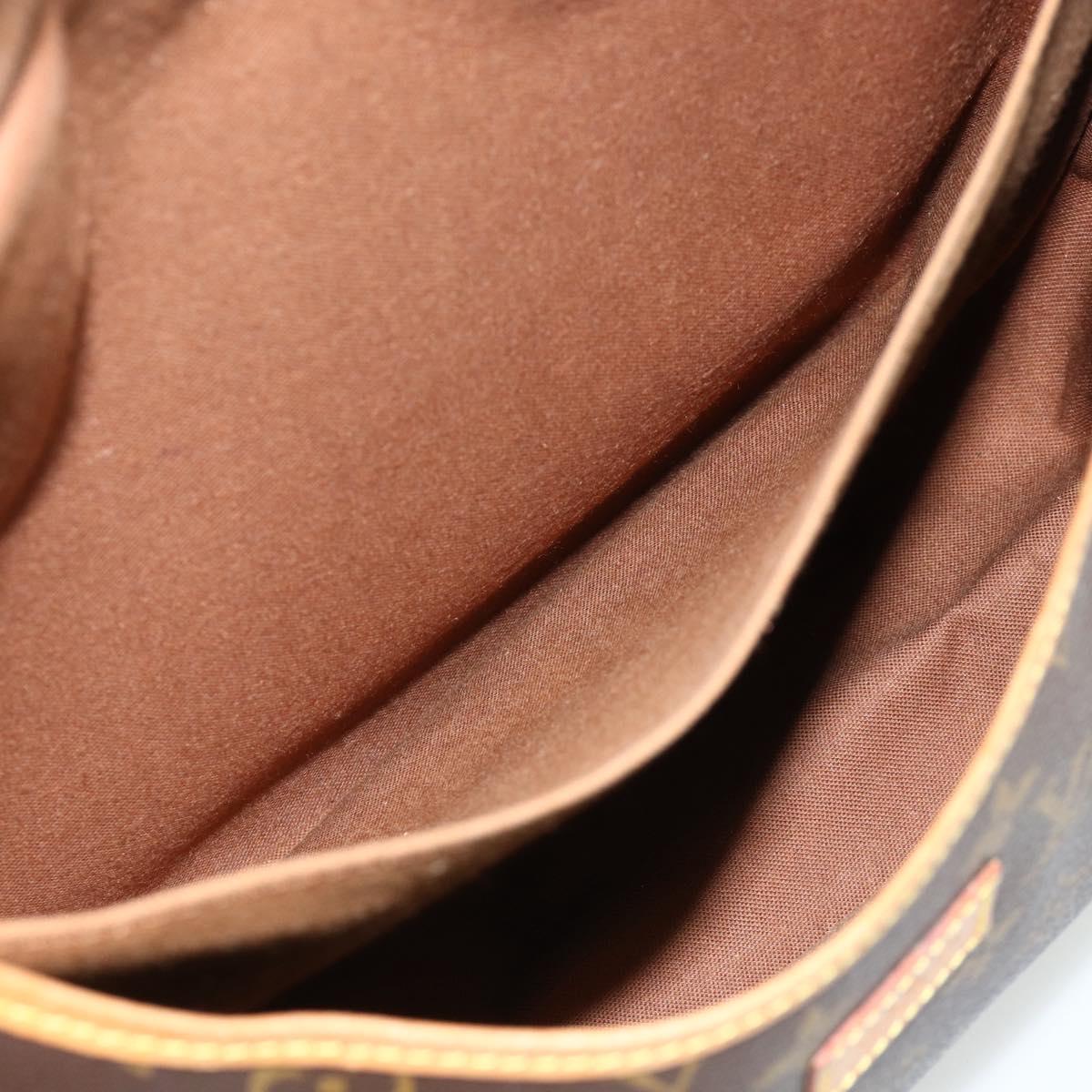 LOUIS VUITTON Monogram Saumur 35 Shoulder Bag M42254 LV Auth ka4266