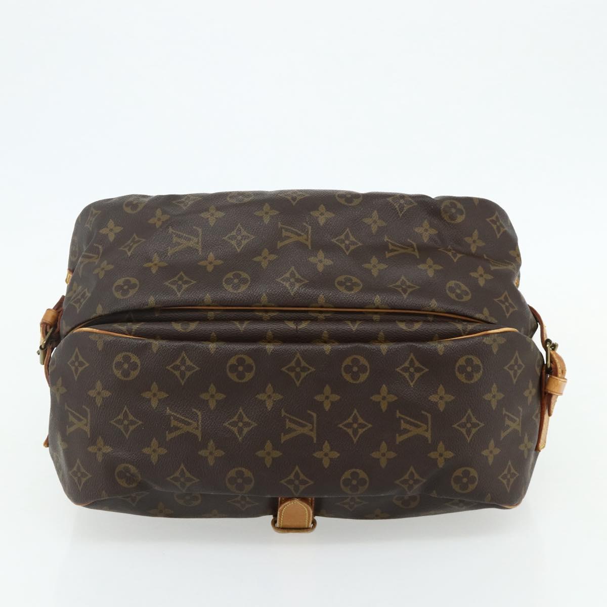 LOUIS VUITTON Monogram Saumur 35 Shoulder Bag M42254 LV Auth ka4266