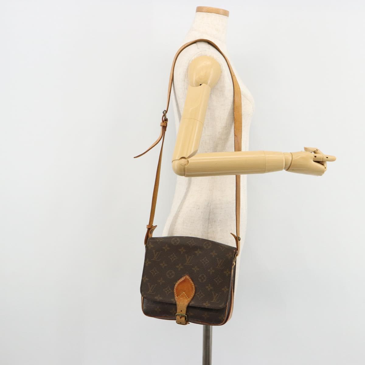 LOUIS VUITTON Monogram Cartouchiere MM Shoulder Bag M51253 LV Auth ka4270