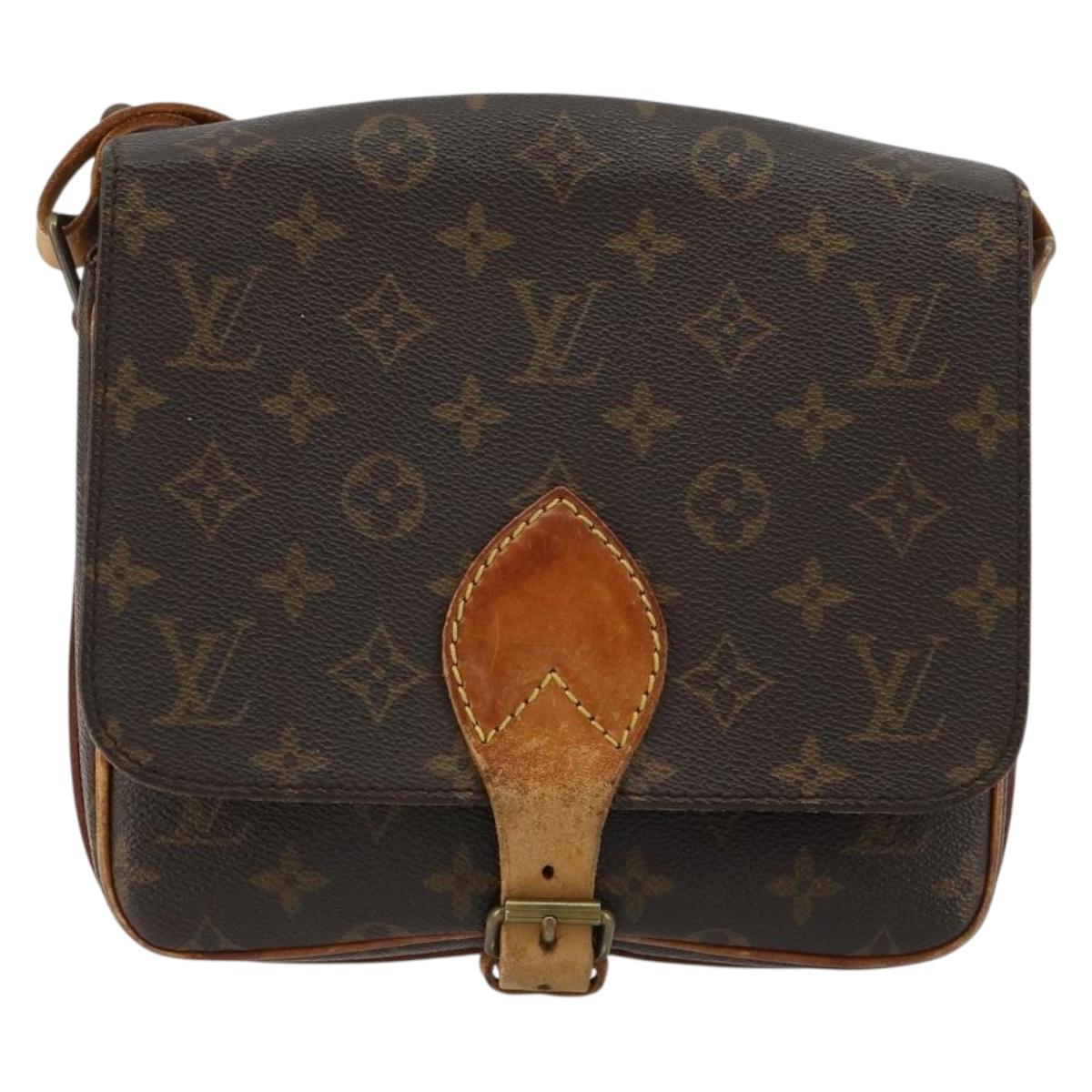 LOUIS VUITTON Monogram Cartouchiere MM Shoulder Bag M51253 LV Auth ka4270