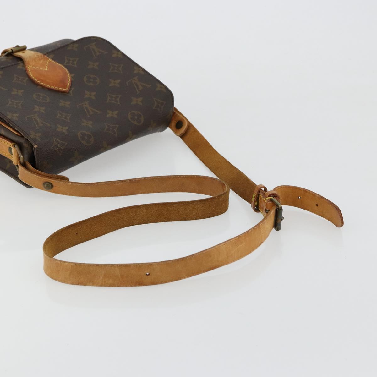 LOUIS VUITTON Monogram Cartouchiere MM Shoulder Bag M51253 LV Auth ka4270