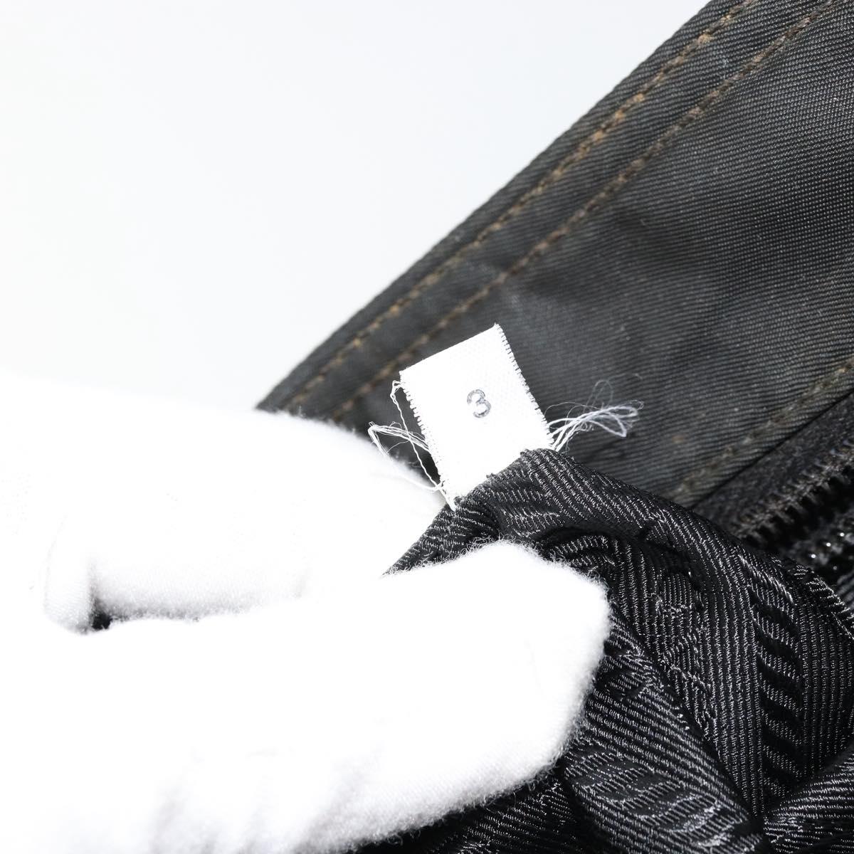 PRADA Shoulder Bag Nylon Black Silver Auth ka4274
