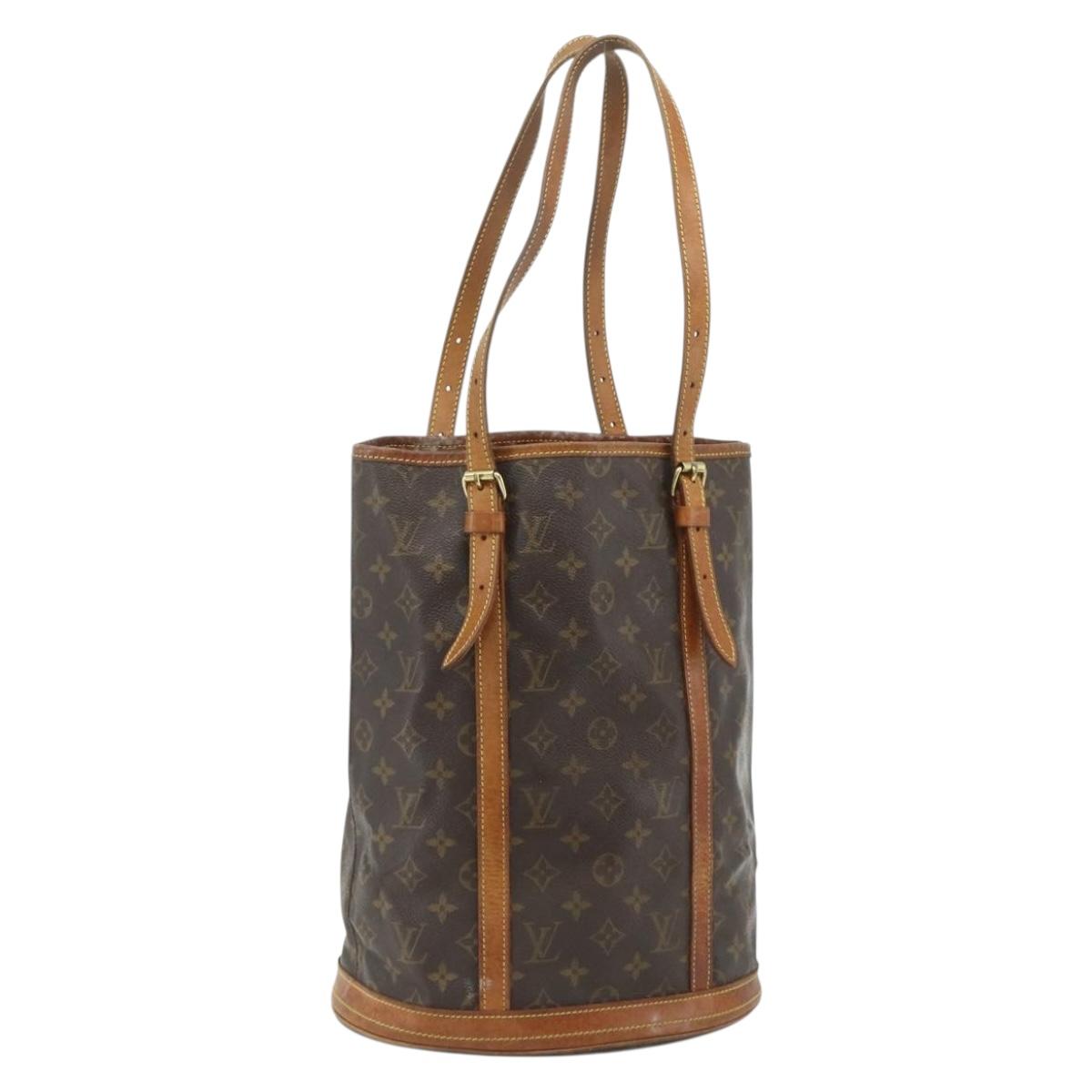 LOUIS VUITTON Monogram Bucket GM Shoulder Bag M42236 LV Auth ka4277