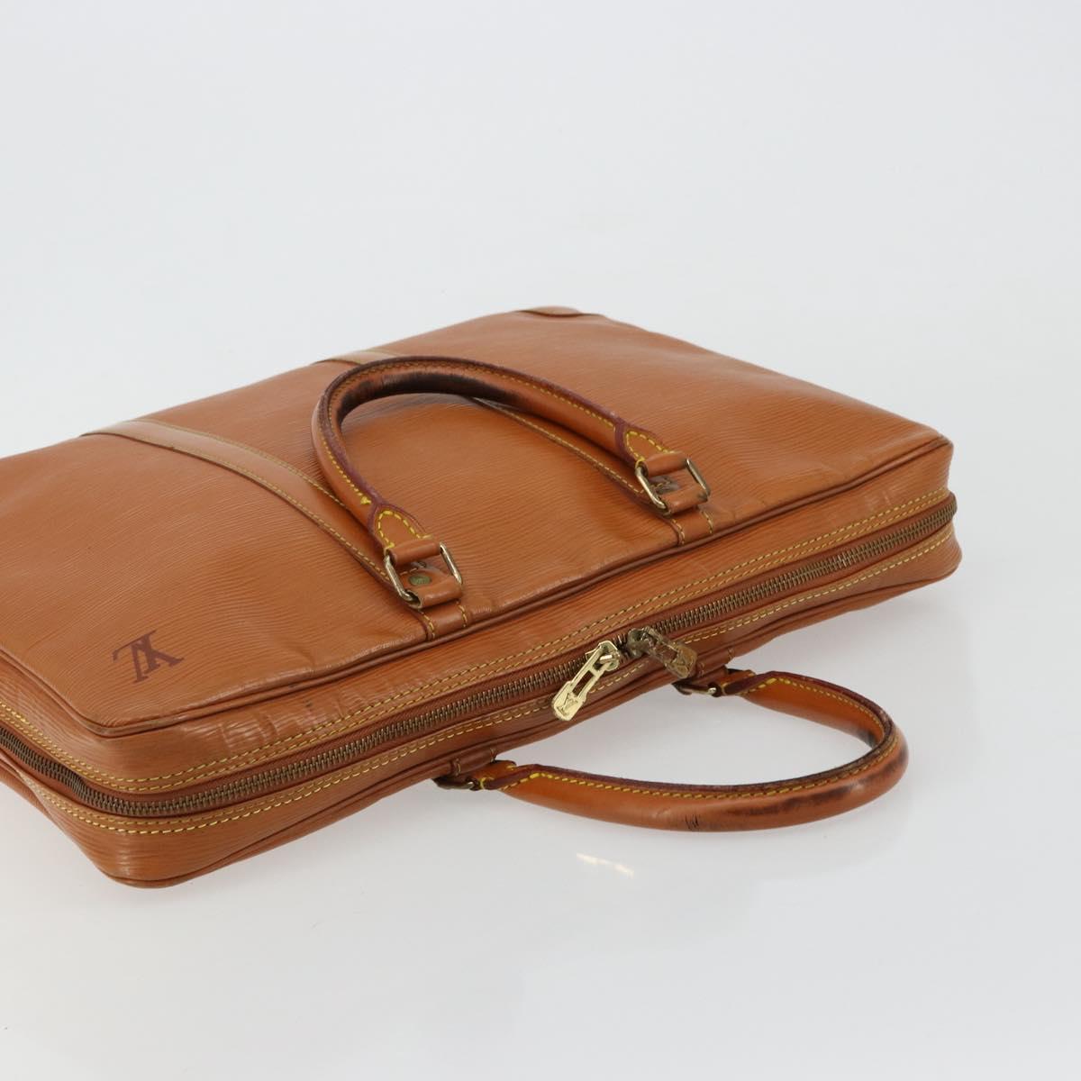 LOUIS VUITTON Epi Porte Documents Voyage Bag Zipangu Gold M54478 LV Auth ka4278