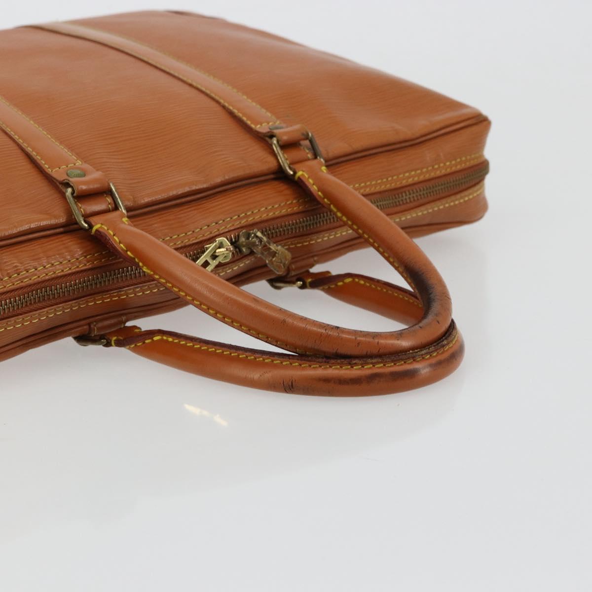 LOUIS VUITTON Epi Porte Documents Voyage Bag Zipangu Gold M54478 LV Auth ka4278