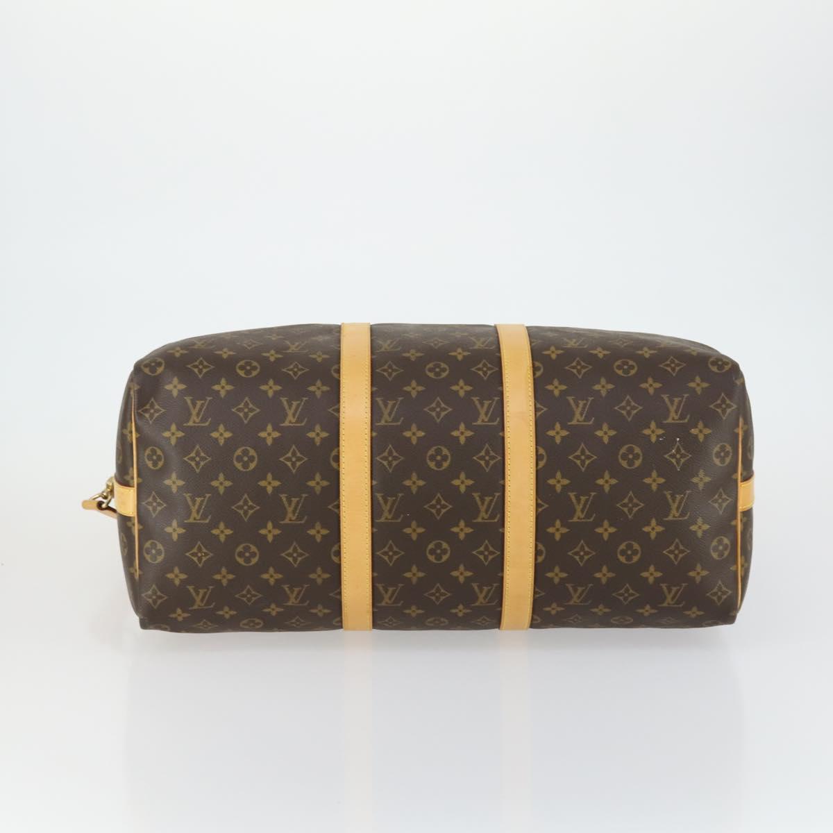 LOUIS VUITTON Monogram Keepall Bandouliere 50 Boston Bag M41416 LV Auth ka428