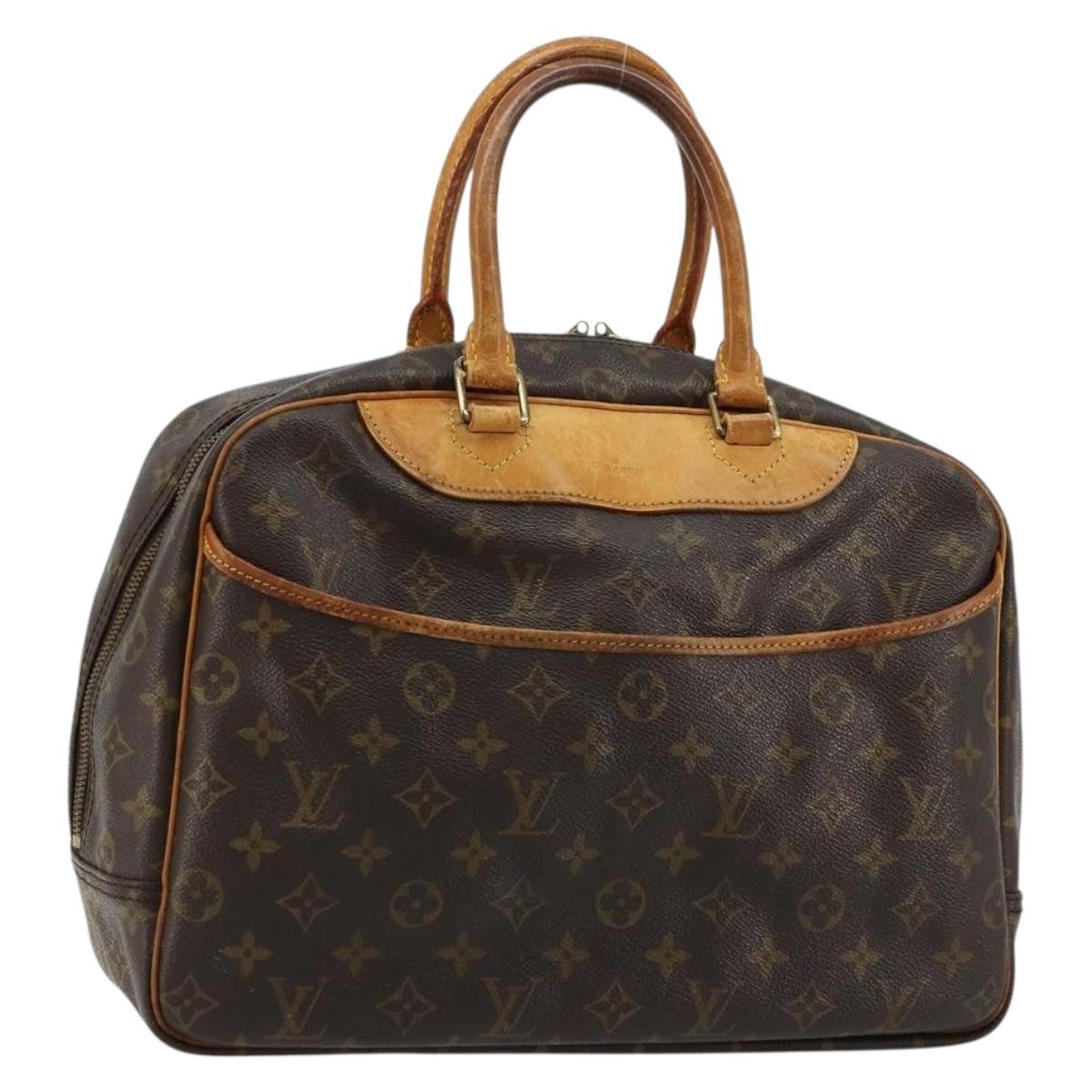 LOUIS VUITTON Monogram Deauville Hand Bag M47270 LV Auth ka4284