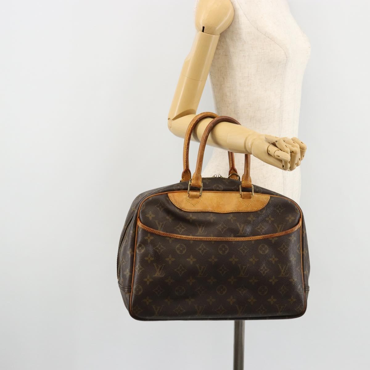 LOUIS VUITTON Monogram Deauville Hand Bag M47270 LV Auth ka4284